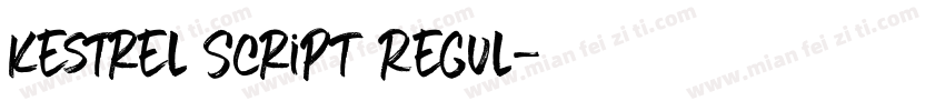 Kestrel Script Regul字体转换